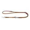 WAUDOG Soft genuine leather dog adjustable leash i blødt ægte læder