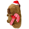 Capivara julebamse med julestok og nissehue