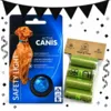 Bliv klar til gåturen med blå Active Canis hundelygte og 60 Ollipet BioBags hømhømposer – en praktisk pakke til mørke morgen- og aftenture.