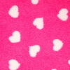 Vetbed tæppe I Pink med hvide hjerter