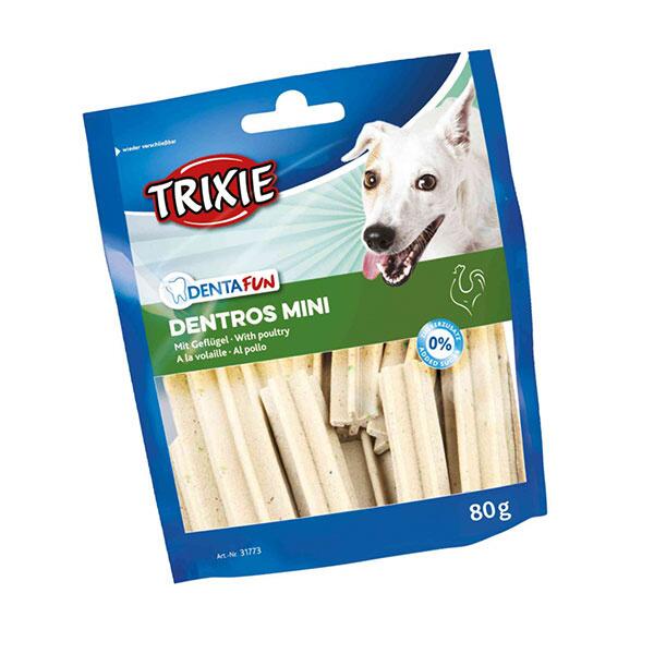 Pogo stick spring Allergisk Biprodukt Trixie Dentros Mini | DentaFun → Tandrensende bidder med smag af fjerkræ