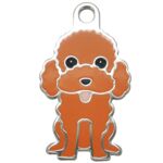 Rød Puddel Charm m. nøglering