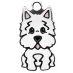 Westhighland white terrie Charm m. nøglering