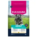 Eukanuba Adult Small Breed 3kg hundefoder med frisk kylling til små hunde