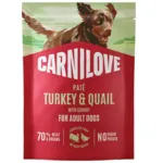 Carnilove Dog Pouch Paté, Turkey & Quail with Yellow Carrot | 300g