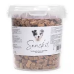 Snack'it Semi-Moist Mini Bones med tunfisk er bløde, korn- og glutenfri træningsgodbidder til hunde. Perfekte til belønning og træning.