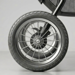 Baghjul til Ollipet hundeklapvogn Milano | Reservedel