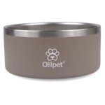 Hundemadskål i trendy mocca farve