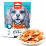 Wanpy Chicken Jerky & Calcium Bone Twists | 100g