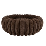 Ollipet Bella Bloom donutseng | Mørkebrun