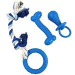 Pawise Puppy Life pakke med Hvalpelegetøj Blå