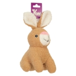 Blød kanin i plys med indbygget piv – leg og hygge i ét