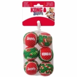 Kong Holiday Squeakair Ball 6-pack
