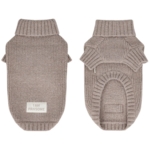 Ollipet I Am Pawsome hundesweater, Støvet Khaki | OUTLET