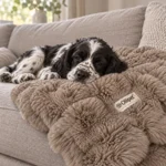 Ollipet Soft Wave Luksus Tæppe | Khaki