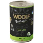 Woolf Ultimate Lamb with Rosemary 400g er kornfrit vådfoder med frisk lam. Produceret i EU og nænsomt tilberedt for at sikre høj smagelighed og en naturlig smagsoplevelse