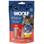 Woolf WildCat Cream 5 stk Beef & Shrimp Oil kattesnack i sticks