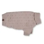 Pompom hundesweater - klassisk khaki farve