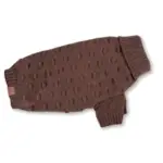 Pompom hundesweater - i flot mokka farve