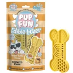 PupFun Spiselig slikkeplade | Peanut 3stk.