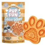 PupFun Spiselig slikkeplade | Mango 3 stk.