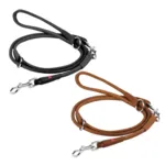 WAUDOG Soft genuine leather dog adjustable leash | Flere størrelser