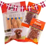 Fødselsdagstilbud | Småland Godbidspakke med Kylling, Lam og And