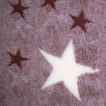 Vetbed tæppe I mocca 2 str. stjerner