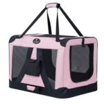 Ollipet Transporttaske | I klassisk lyserød som leveres med isolerende kunstskind