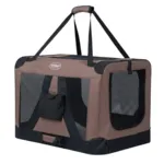 Ollipet Transporttaske | Flot Mokka farve. Tasken passer perfekt i bilen, toget eller bussen