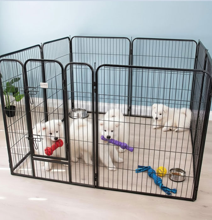 Ollipet Hvalpegård i kraftigt hammerlak | 100cm Høj