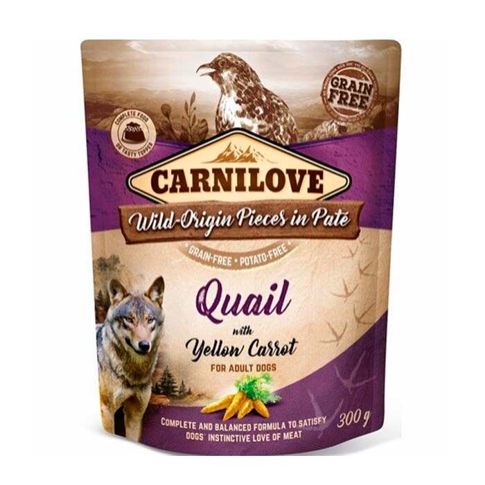 Carnilove Pouch Pate Quail With Yellow Carrot