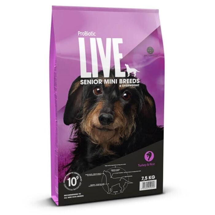 ProBiotic LIVE Mini Breeds Senior/Overweight | Tørfoder